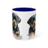 Rottweiler Pupies - Color Accent Mugs, 11oz